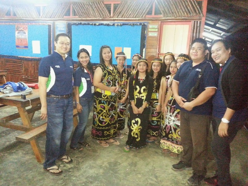Teaching children in Bario, Sarawak
